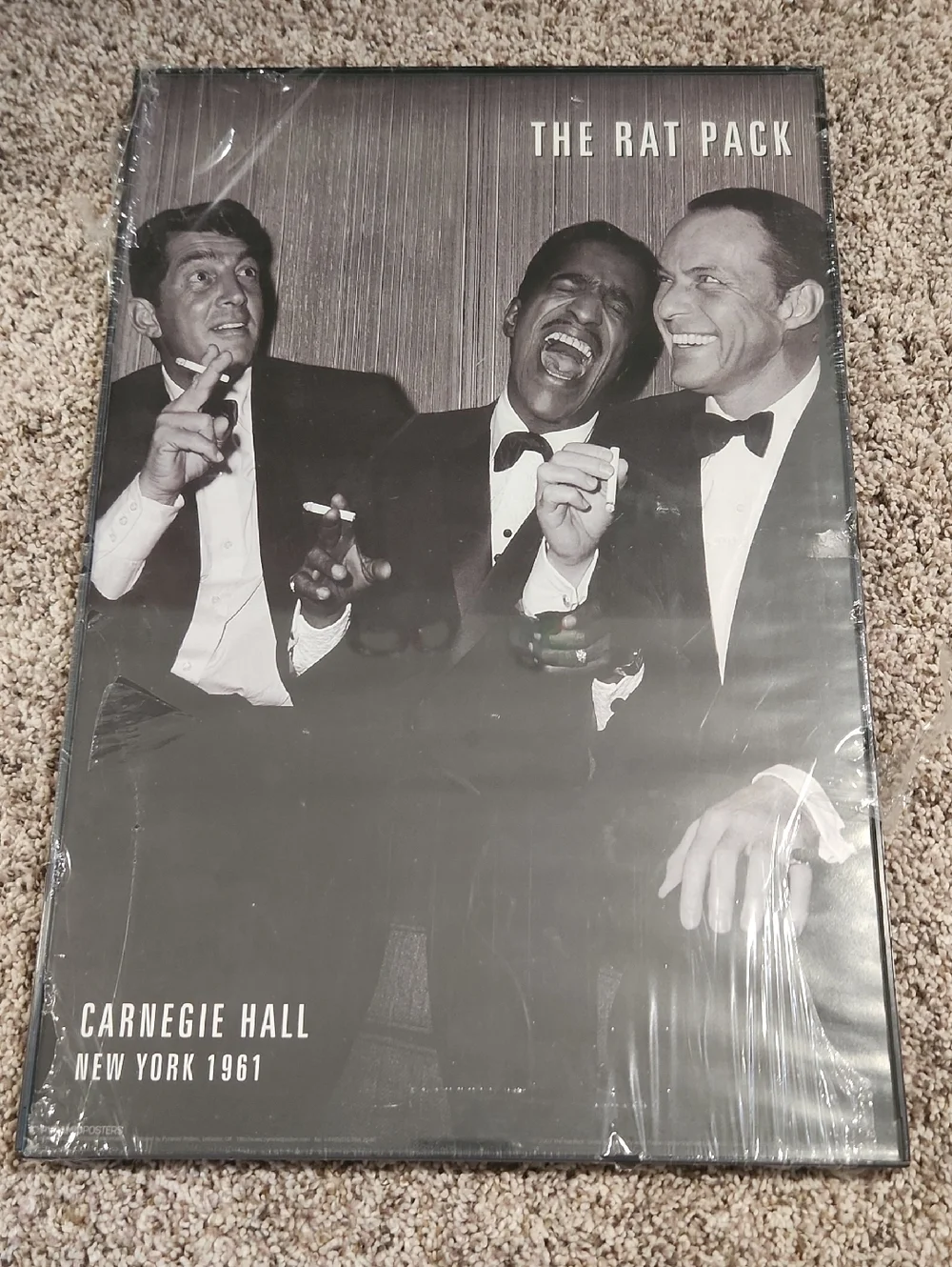 Framed Vintage Rat Pack Poster - No Show Frame 11×17